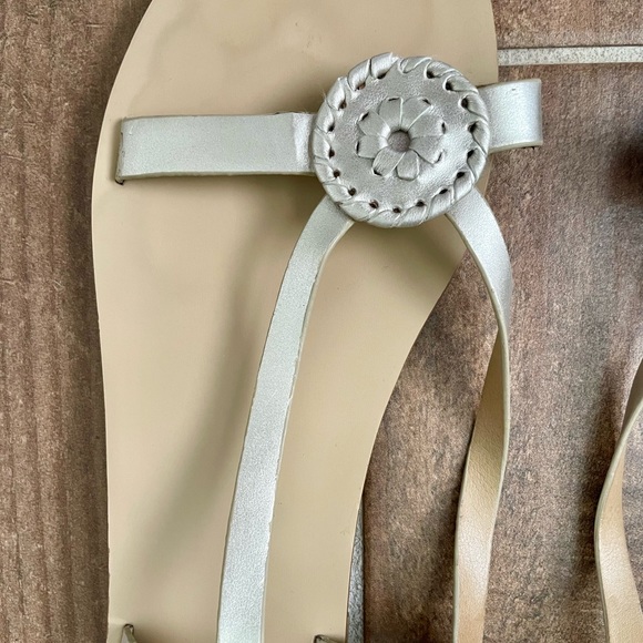 Jack Rogers Gold Mollie Sandals 7.5 - Picture 2 of 3